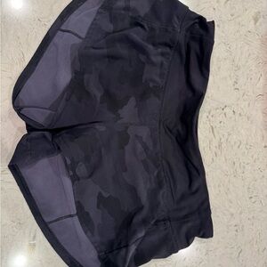 Black Camouflage Athletic Shorts
